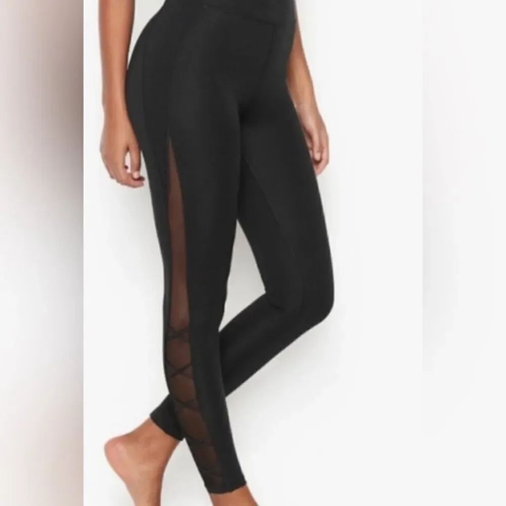 VS Incredible Essential Lace-up Leggings Black Size 12